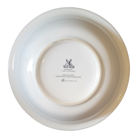 1 Vtg Buck Wear Soup Chili Salad Cereal Bowl White Tail Deer Wildlife Cabin Home - Picture 3 of 4